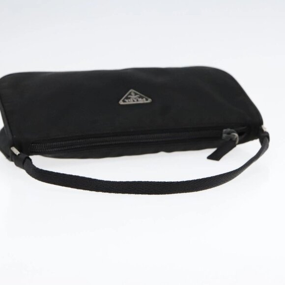 PRADA Accessory Pouch Nylon Black Silver Auth - Picture 4 of 16